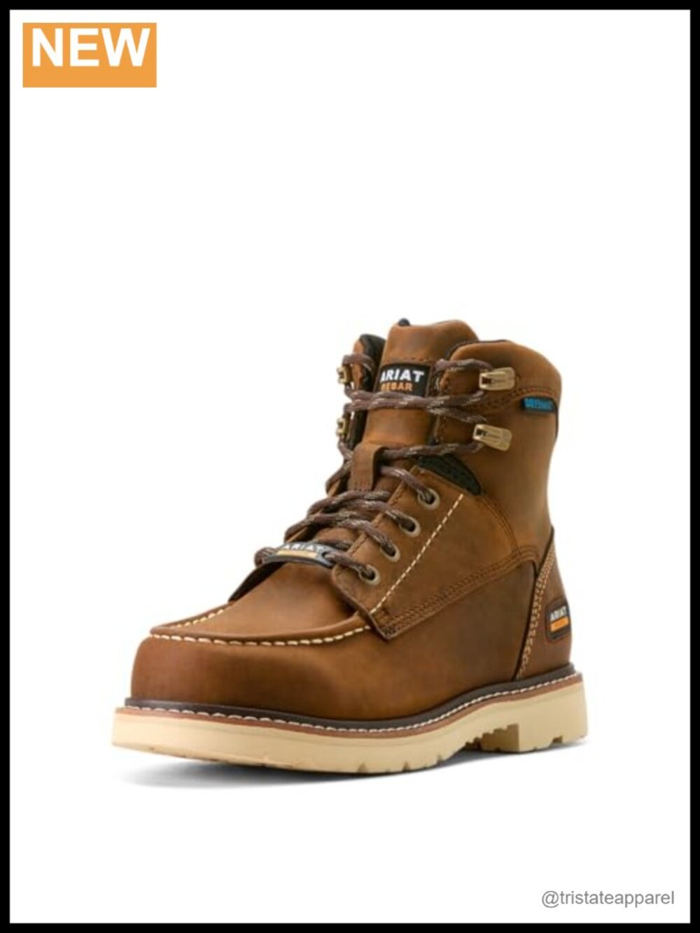 Ariat Women's Rebar Lift Waterproof Work Boots EH Slip Resistant Leather